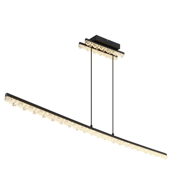 Hilton Bar Pendant Ceiling Light Matt Black LED 3000K-1