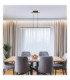 Hilton Bar Pendant Ceiling Light Matt Black LED 3000K-2
