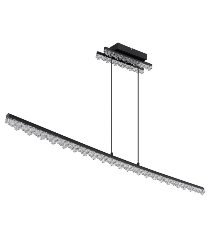 Hilton Bar Pendant Ceiling Light Matt Black LED 3000K-3