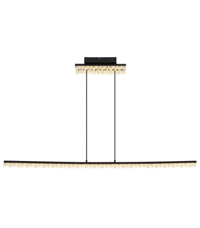 Hilton Bar Pendant Ceiling Light Matt Black LED 3000K-4