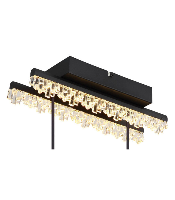 Hilton Bar Pendant Ceiling Light Matt Black LED 3000K-5