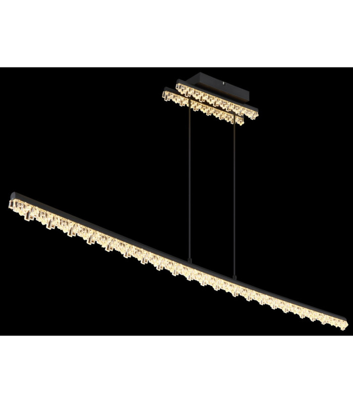 Hilton Bar Pendant Ceiling Light Matt Black LED 3000K-6