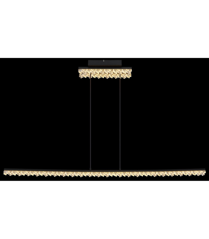 Hilton Bar Pendant Ceiling Light Matt Black LED 3000K-7