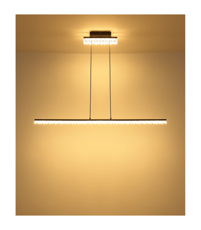 Hilton Bar Pendant Ceiling Light Matt Black LED 3000K-8