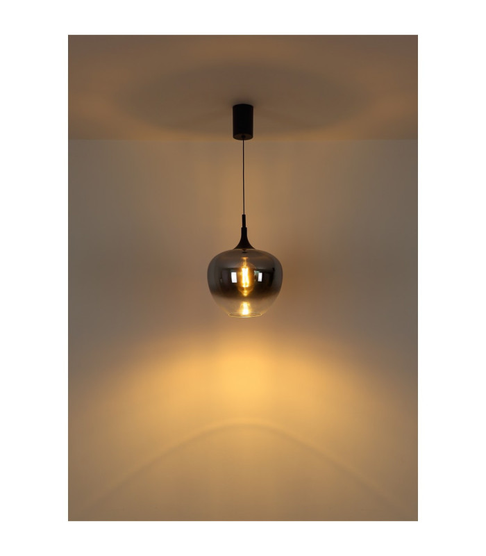 Maxy 30cm Dome Pendant Ceiling Light Matt Black E27-4