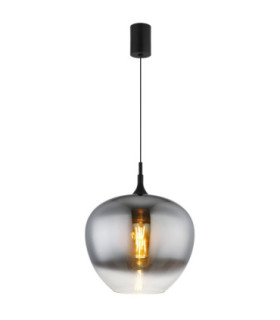 Maxy 40cm Dome Pendant Ceiling Light Matt Black E27-1