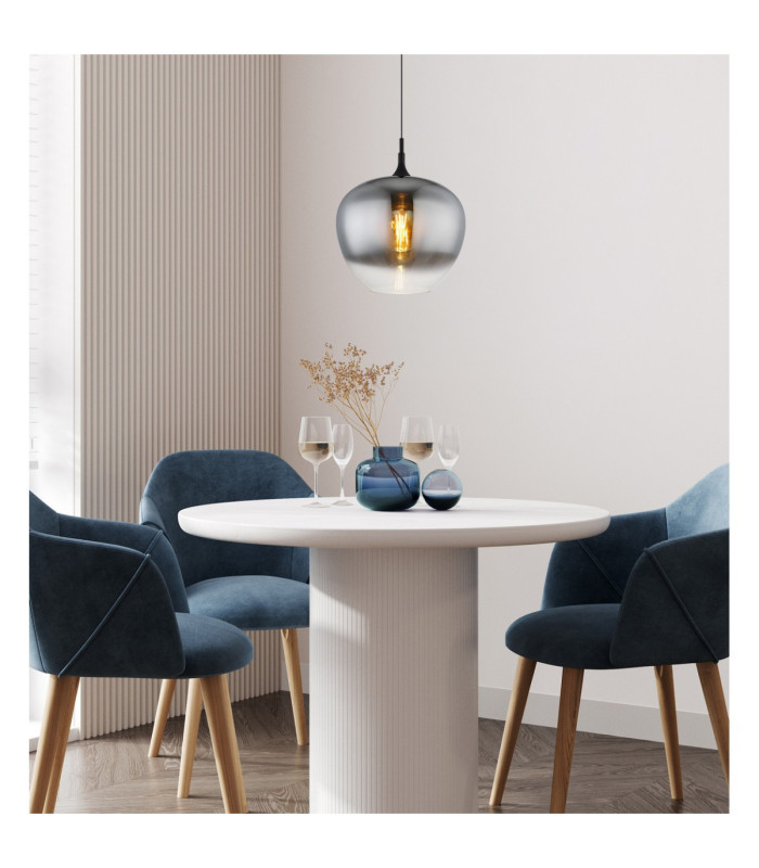 Maxy 40cm Dome Pendant Ceiling Light Matt Black E27-2
