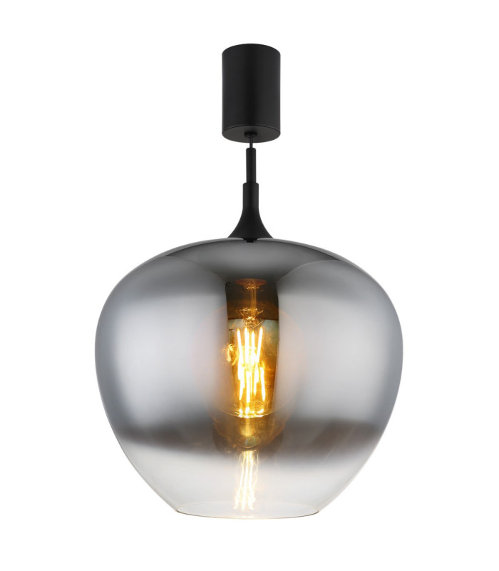 Maxy 40cm Dome Pendant Ceiling Light Matt Black E27-4