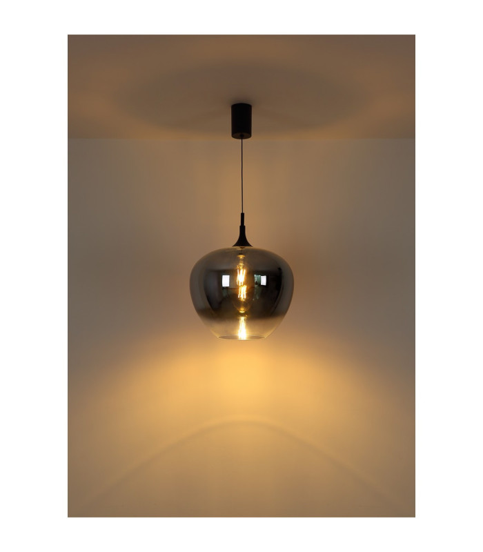 Maxy 40cm Dome Pendant Ceiling Light Matt Black E27-5