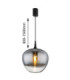 Maxy 40cm Dome Pendant Ceiling Light Matt Black E27-6