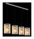 Gorley Bar Pendant Ceiling Light Matt Sand Glass Rods 4x E27-5