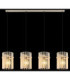 Gorley Bar Pendant Ceiling Light Matt Sand Glass Rods 4x E27-6