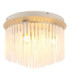 Gorley Ceiling Light Matt Sand Glass Rods 5x E14-1