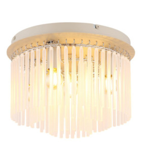 Gorley Ceiling Light Matt Sand Glass Rods 5x E14-1