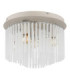 Gorley Ceiling Light Matt Sand Glass Rods 5x E14-3