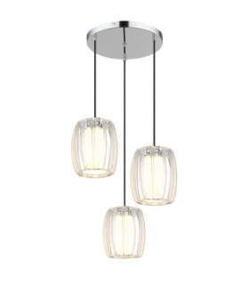 Maribel Cluster Pendant Ceiling Light Chrome 3x E27-1