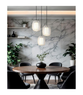 Maribel Cluster Pendant Ceiling Light Chrome 3x E27-2