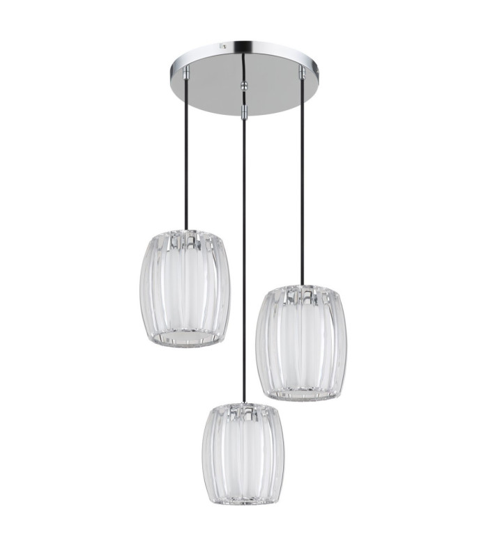 Maribel Cluster Pendant Ceiling Light Chrome 3x E27-3