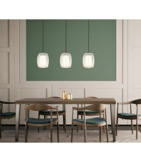Maribel Bar Pendant Ceiling Light Chrome 3x E27-2