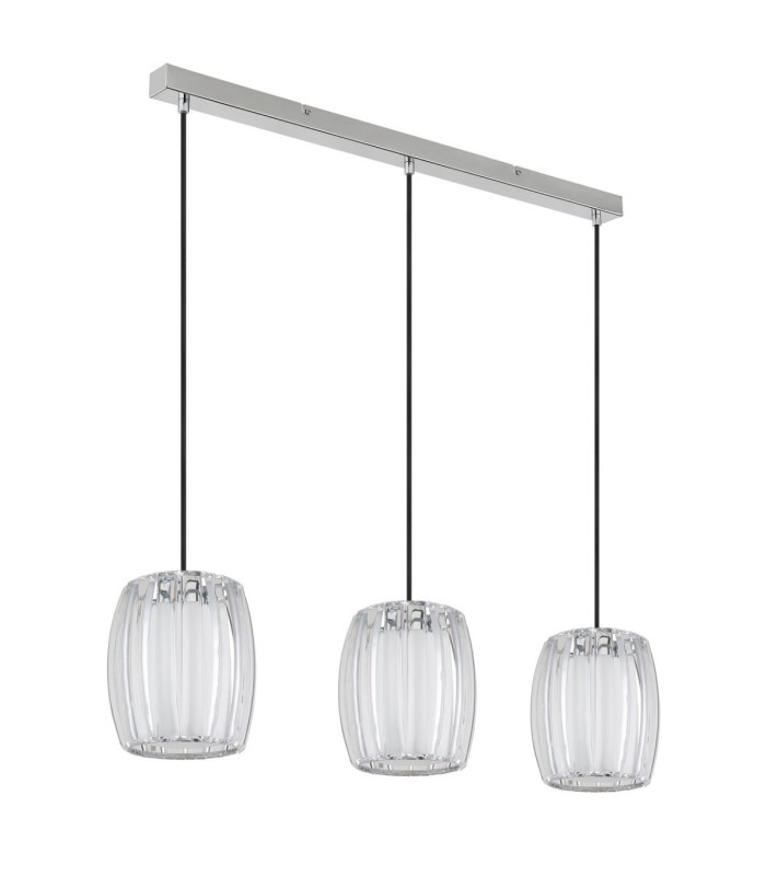 Maribel Bar Pendant Ceiling Light Chrome 3x E27-3