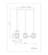 Maribel Bar Pendant Ceiling Light Chrome 3x E27-9
