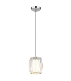 Maribel Slim Pendant Ceiling Light Chrome E27-1