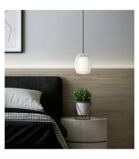Maribel Slim Pendant Ceiling Light Chrome E27-2