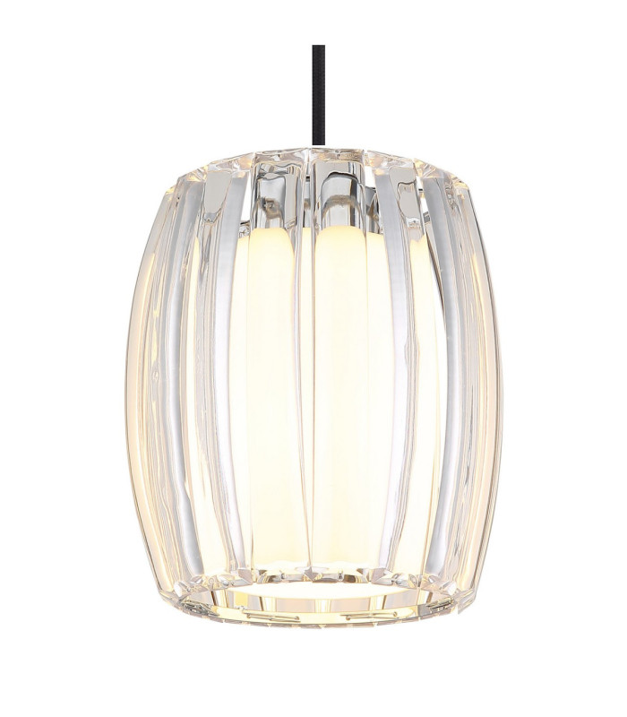 Maribel Slim Pendant Ceiling Light Chrome E27-4