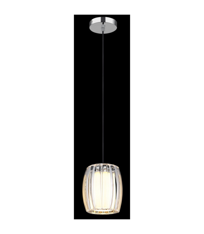 Maribel Slim Pendant Ceiling Light Chrome E27-5