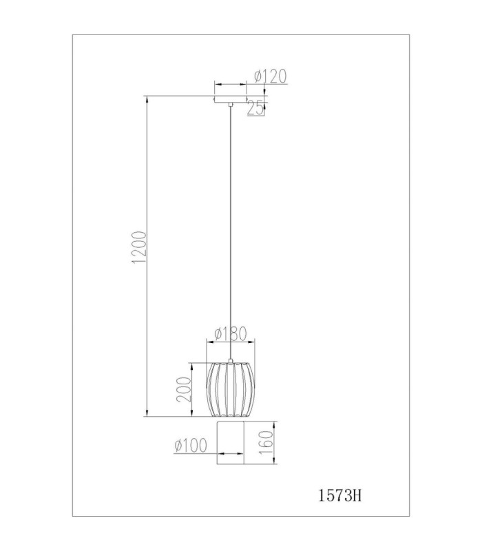 Maribel Slim Pendant Ceiling Light Chrome E27-7