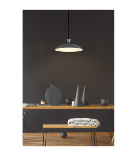 Rocha Dome Pendant Ceiling Light Matt Grey LED 3000/4000/6000K-2