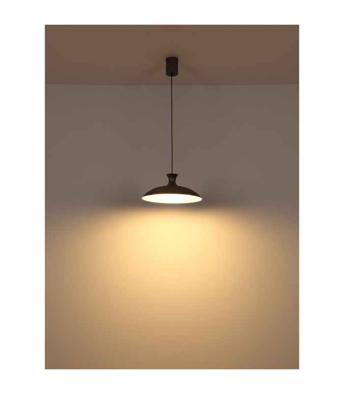 Rocha Dome Pendant Ceiling Light Matt Grey LED 3000/4000/6000K-7