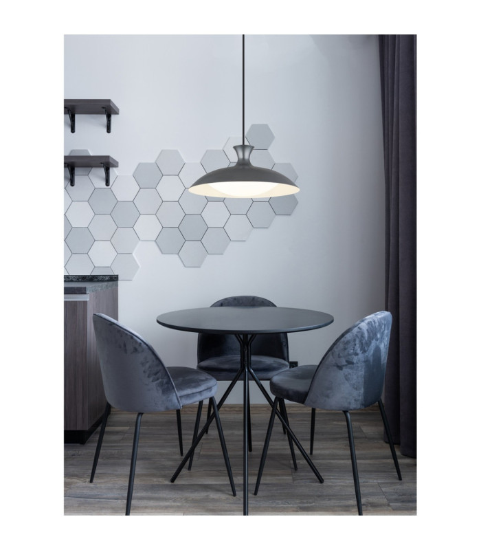 Rocha Dome Pendant Ceiling Light Matt Grey LED 3000/4000/6000K-8