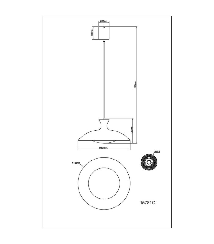 Rocha Dome Pendant Ceiling Light Matt Grey LED 3000/4000/6000K-9