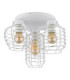 Nesa Semi Flush Ceiling Light Matt White 3x E27-3