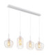 Nesa Bar Pendant Ceiling Light Matt White 4x E27-1