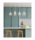 Nesa Bar Pendant Ceiling Light Matt White 4x E27-2