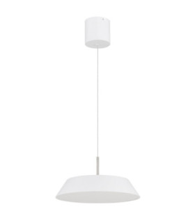Silena Dome Pendant Ceiling Light Matt White LED 3000K-2