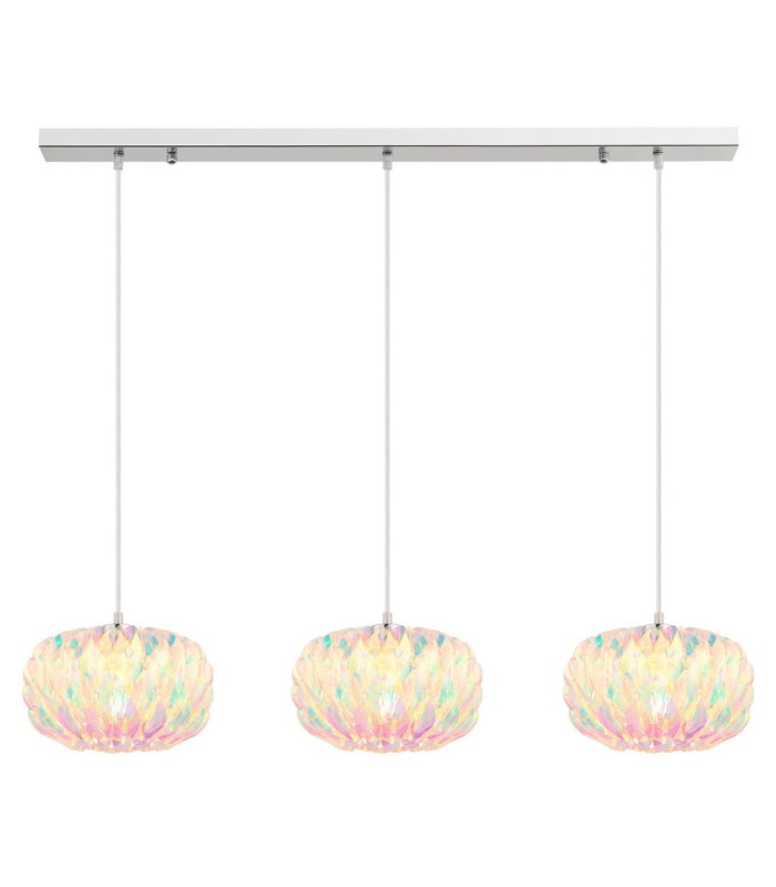 Juana Bar Pendant Ceiling Light Chrome 3x E27-4