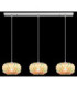 Juana Bar Pendant Ceiling Light Chrome 3x E27-6