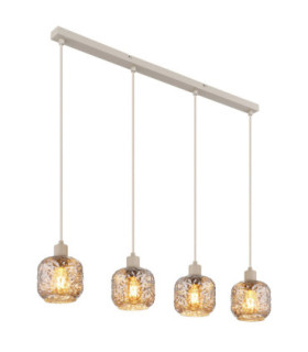 Antonio Bar Pendant Ceiling Light Matt Beige 4x E27-1