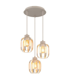 Arlen Cluster Pendant Ceiling Light Matt White 3x E27-1