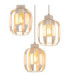 Arlen Cluster Pendant Ceiling Light Matt White 3x E27-4