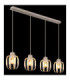 Arlen Bar Pendant Ceiling Light Matt White 4x E27-5