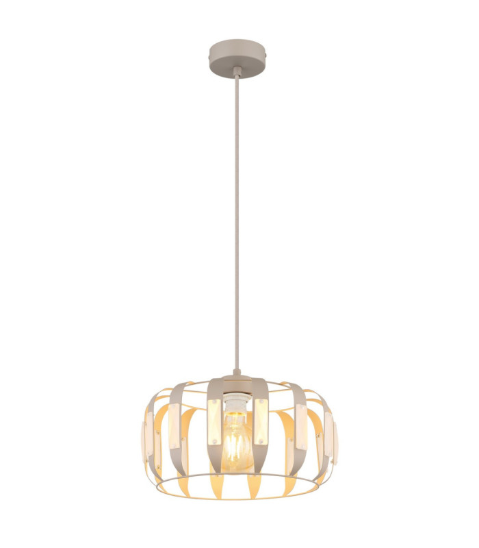 Arlen Pendant Ceiling Light Matt White E27-1