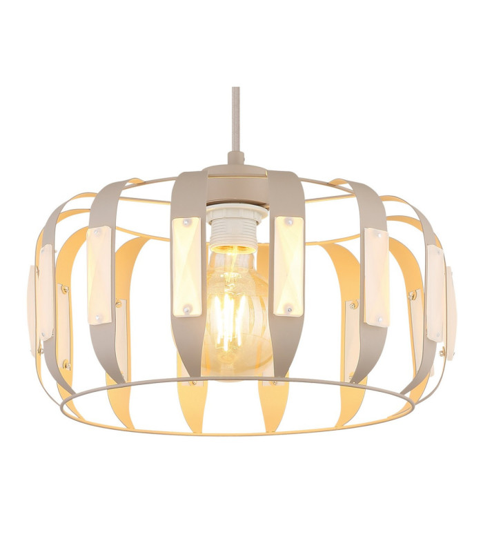 Arlen Pendant Ceiling Light Matt White E27-4