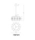 Arlen Pendant Ceiling Light Matt White E27-7