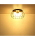 Rowena Wire Semi Flush Ceiling Light Matt Black 3x E27-4