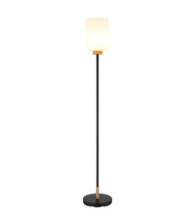 Rowena Floor Lamp with Shade Matt Black E27-1