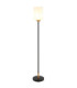 Rowena Floor Lamp with Shade Matt Black E27-4